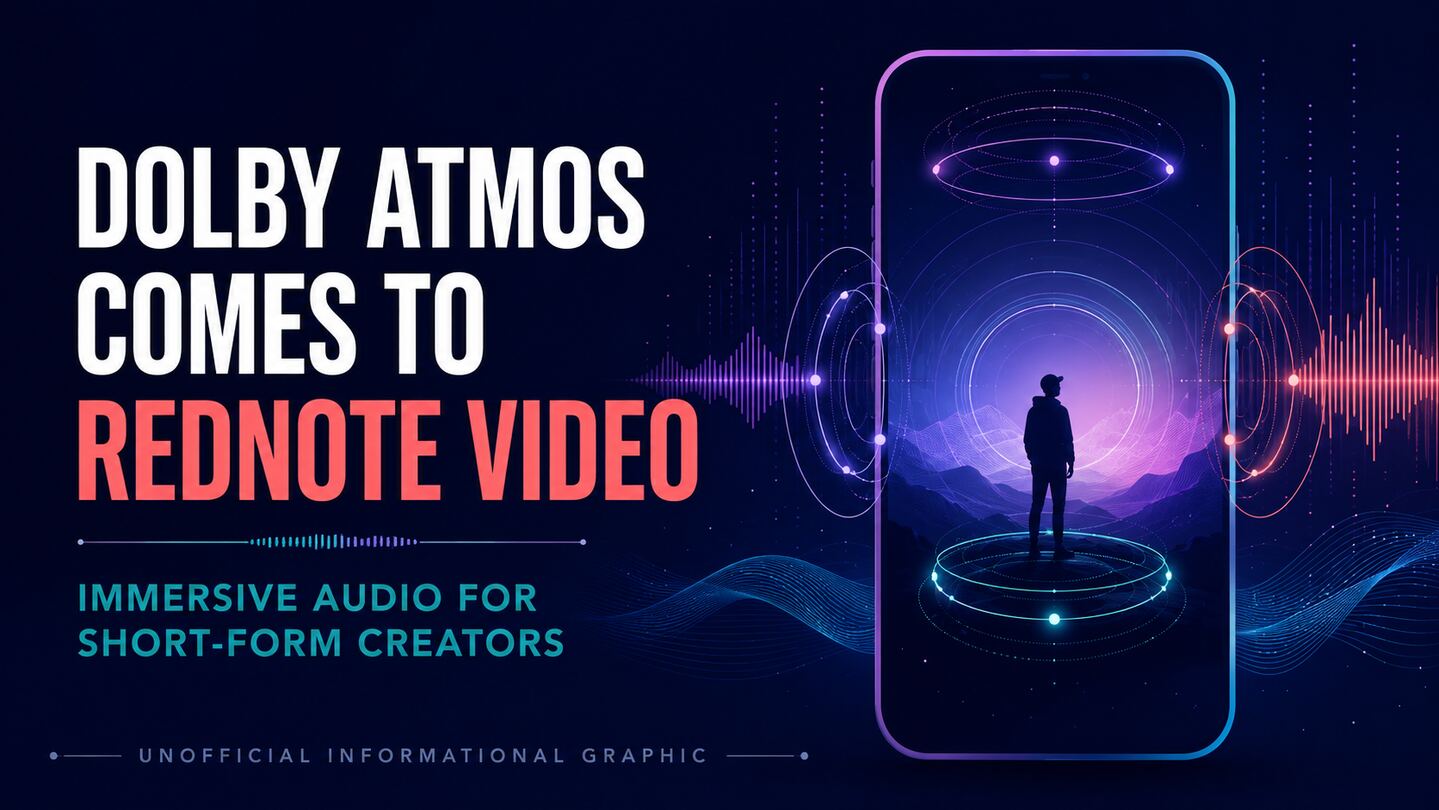 Dolby Atmos Comes to Short-Form Video on Rednote
