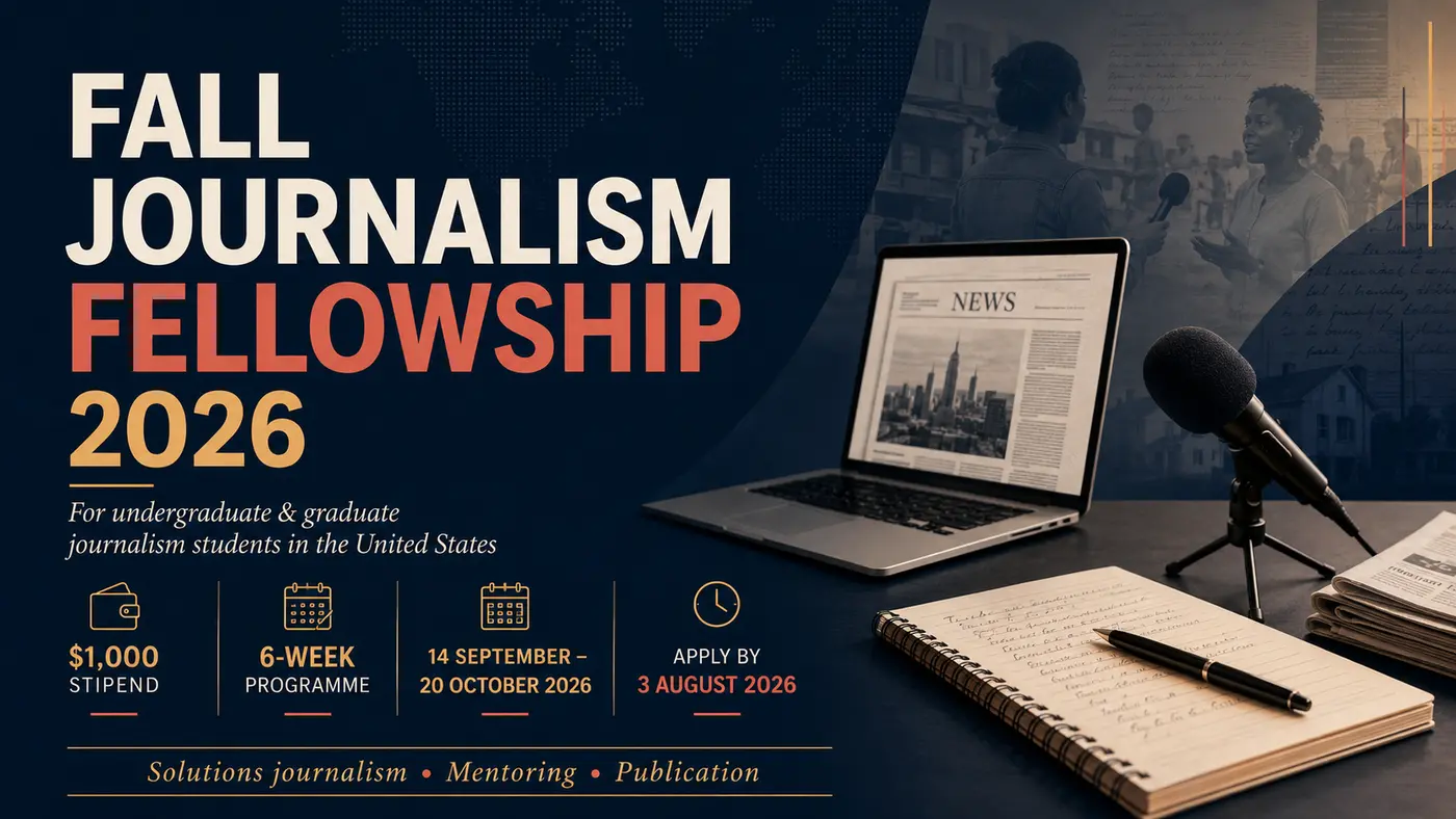 Fulcrum Fall Journalism Fellowship 2026: $1,000 Stipend for Journalism Students in the US