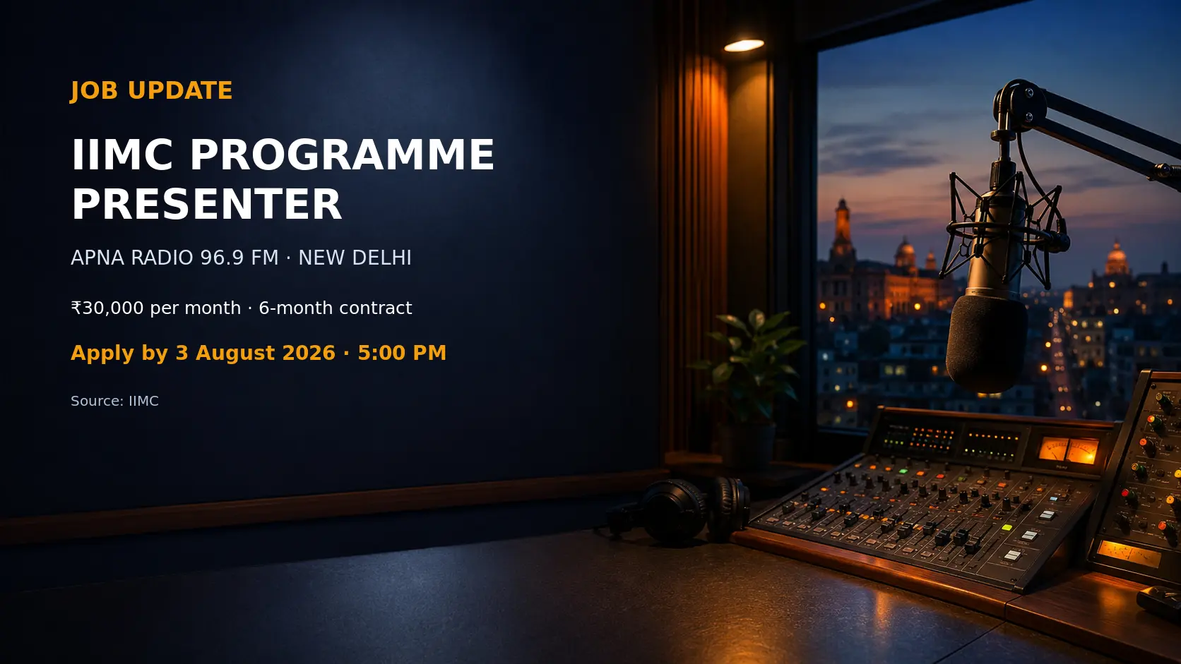 IIMC Programme Presenter – New Delhi