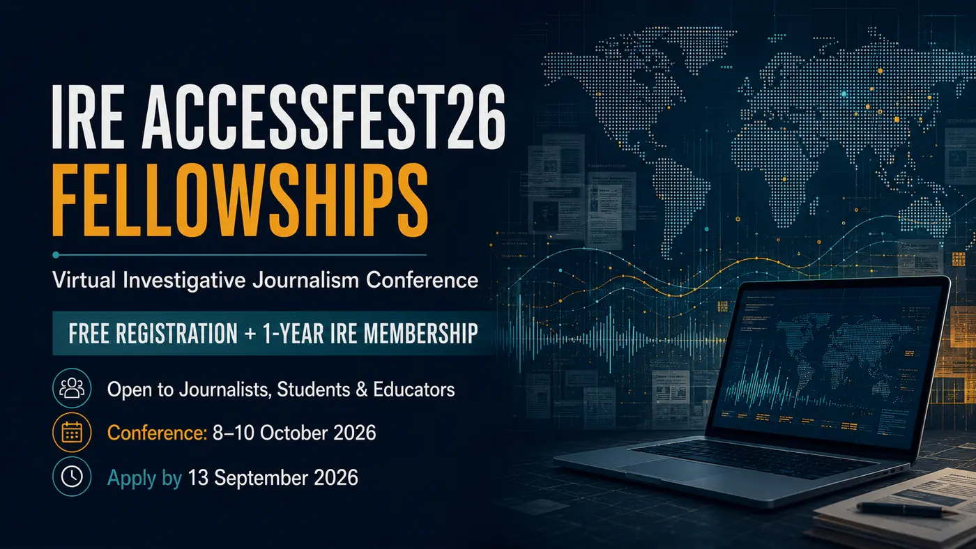 IRE AccessFest26 Fellowships 2026: Free Conference Registration