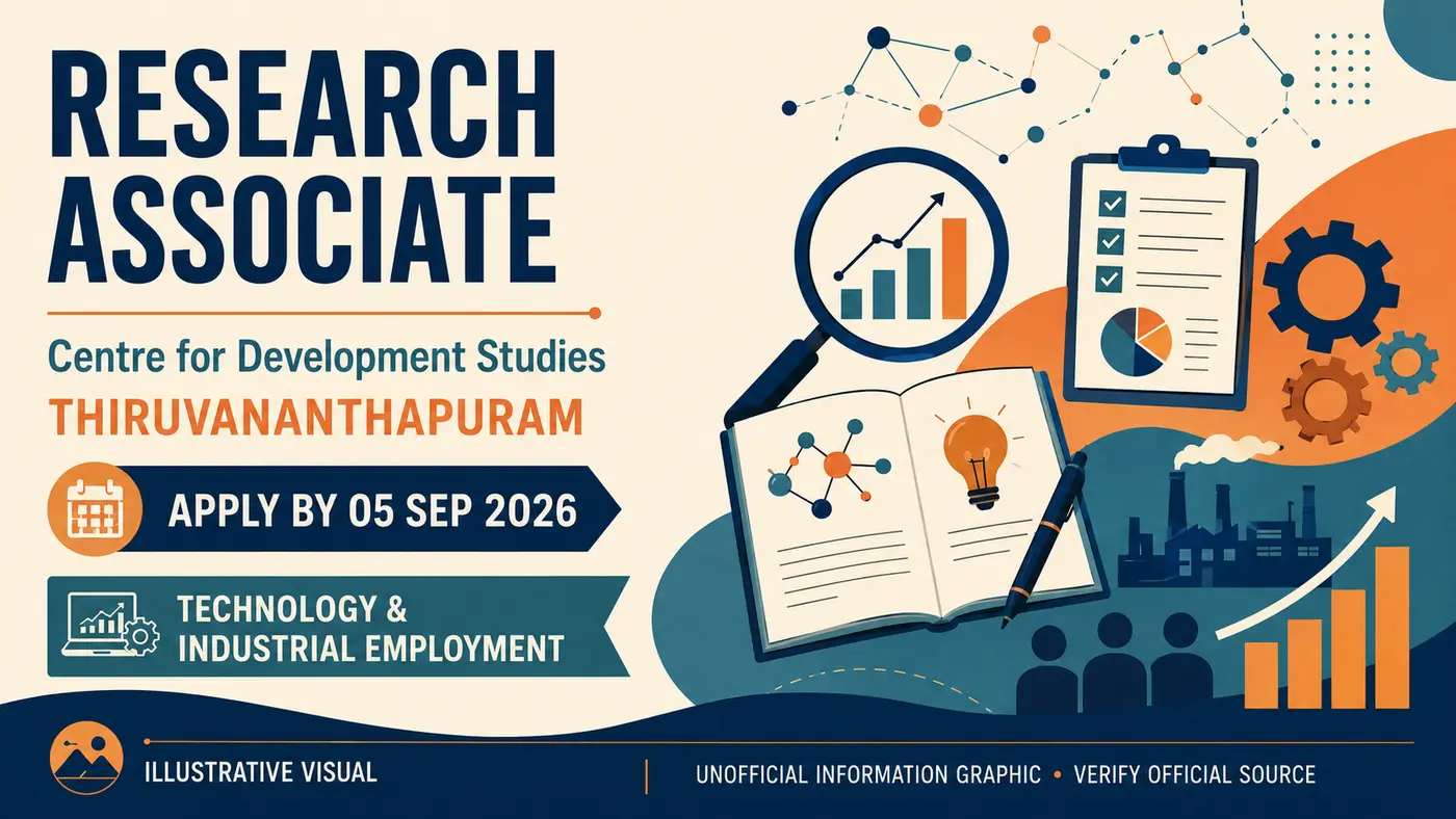 CDS Research Associate Vacancy 2026: Technology and Industrial Employment Project, Thiruvananthapuram