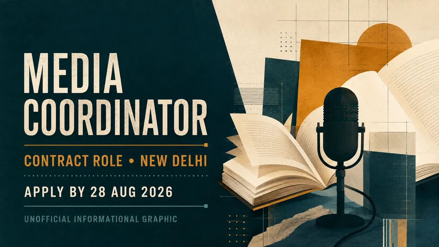 National Book Trust Media Coordinator Recruitment 2026 — New Delhi