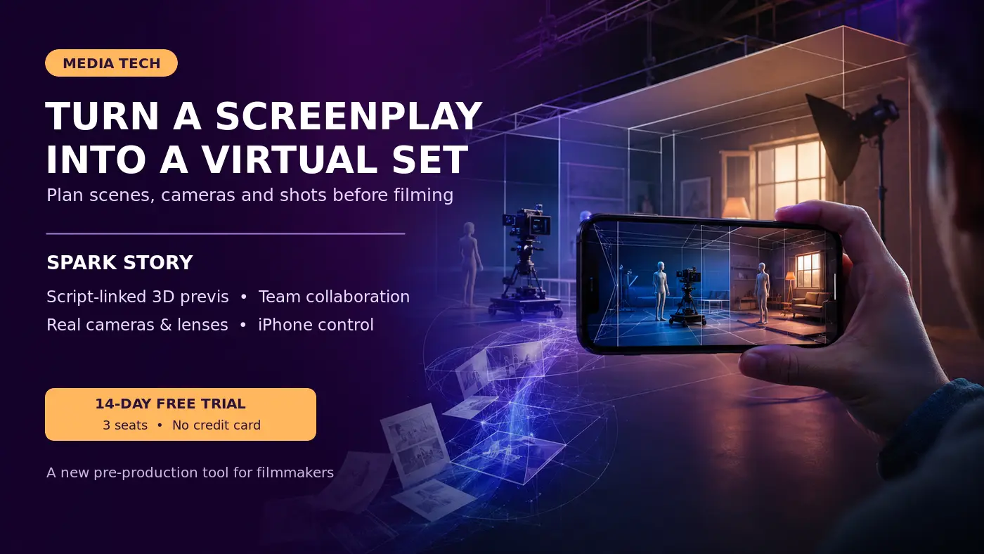 New Filmmaking Platform Turns Screenplays into Virtual Sets Using an iPhone