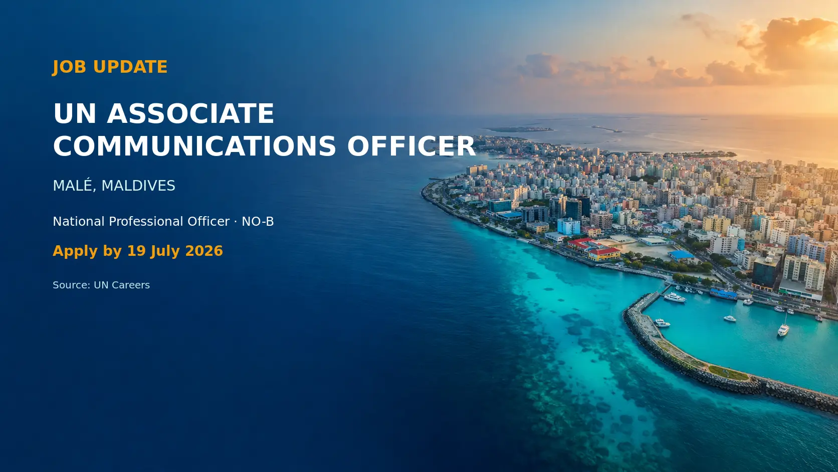 United Nations Hiring Associate Communications Officer in Malé