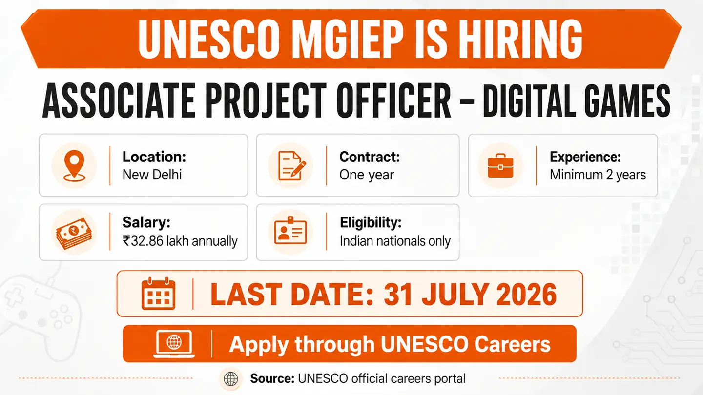 UNESCO MGIEP Hiring Associate Project Officer – Digital Games: New Delhi