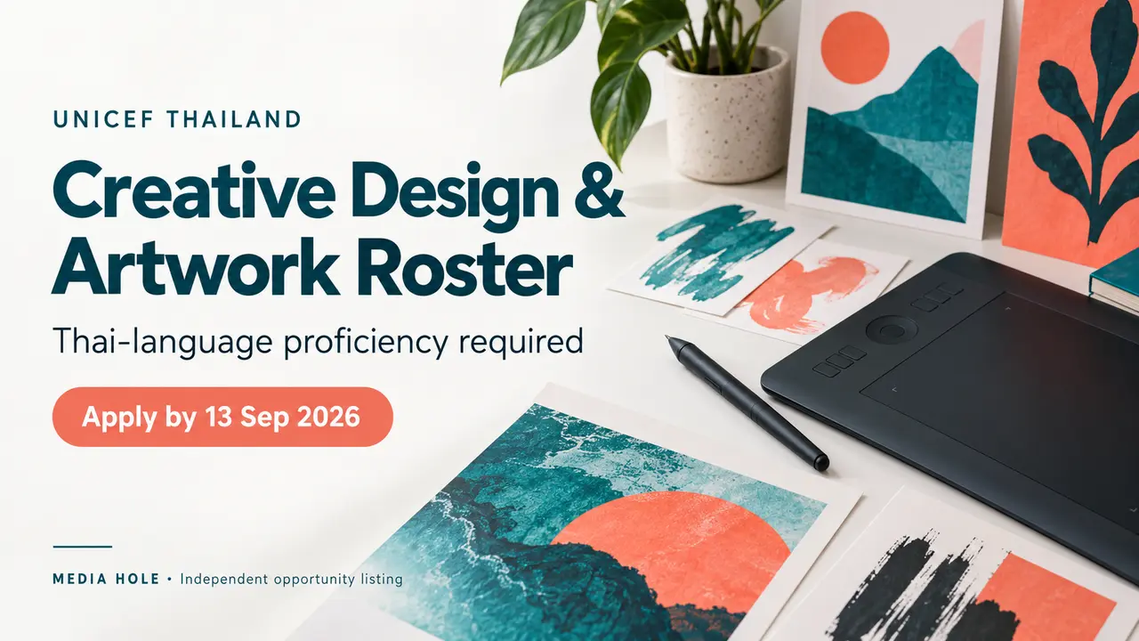 UNICEF Thailand Creative Design Consultant Roster 2026