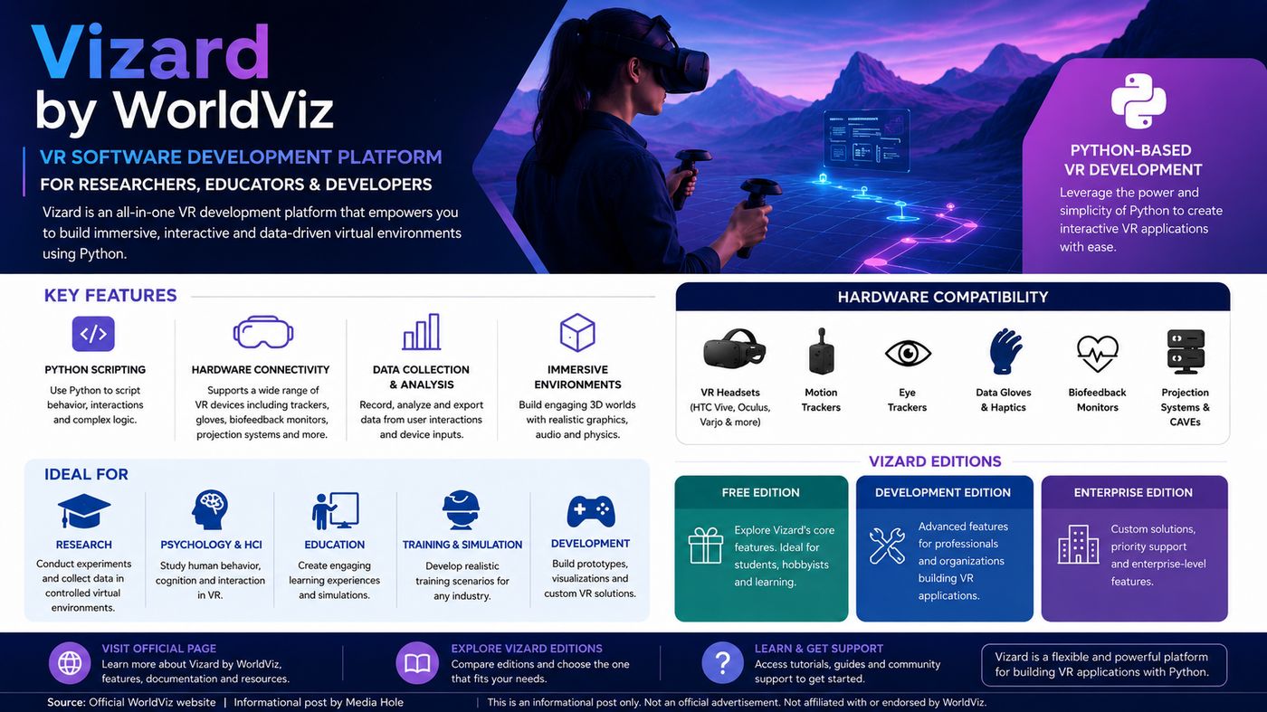 Vizard by WorldViz: VR Software Development Platform for Researchers